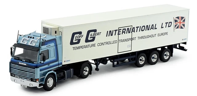 CAMION WSI 01-2810 avec remorque frigorifique Scania S Highline Trio Trans dans son emballage d