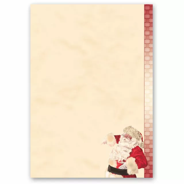 Motiv-Briefpapier WEIHNACHTSMANN - DIN A5 Format 50 Blatt