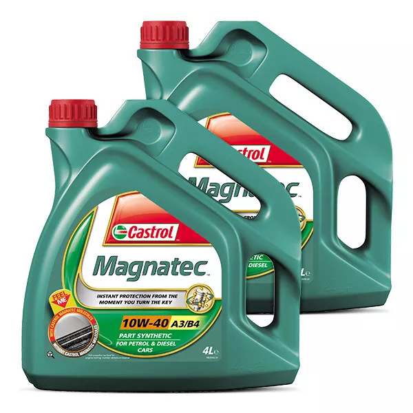 Castrol Magnatec 10w40 Diesel Petrol Part Synthetic Car Engine Oil 4L + 4L = 8 L