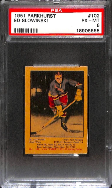 1951 Parkhurst #102 Ed Slowinski Psa 6 18905558