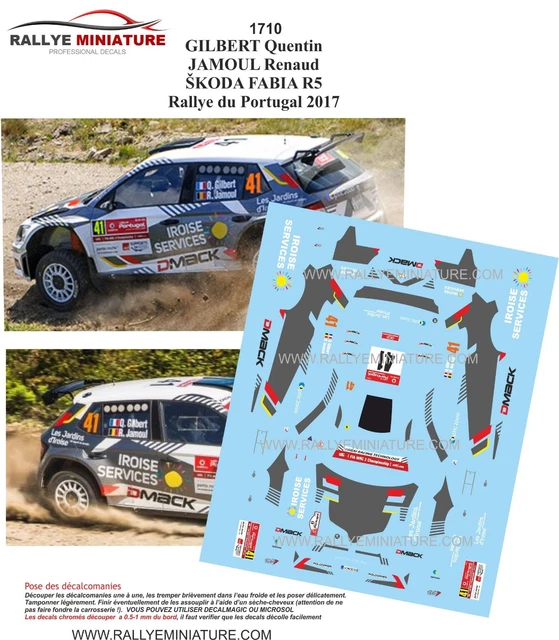 Décalcomanies 1/18 Plaques Rallye Du Portugal 2001 - CARPENA Colorado DCC18300 UV