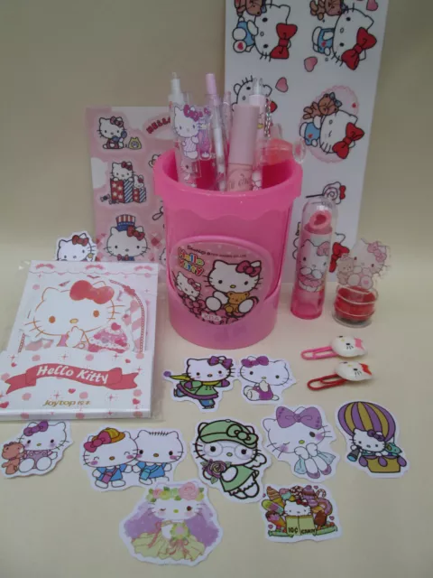 Brand New Super Cute  - HELLO KITTY Bundle Gift Set with Pen Holder & Stationary