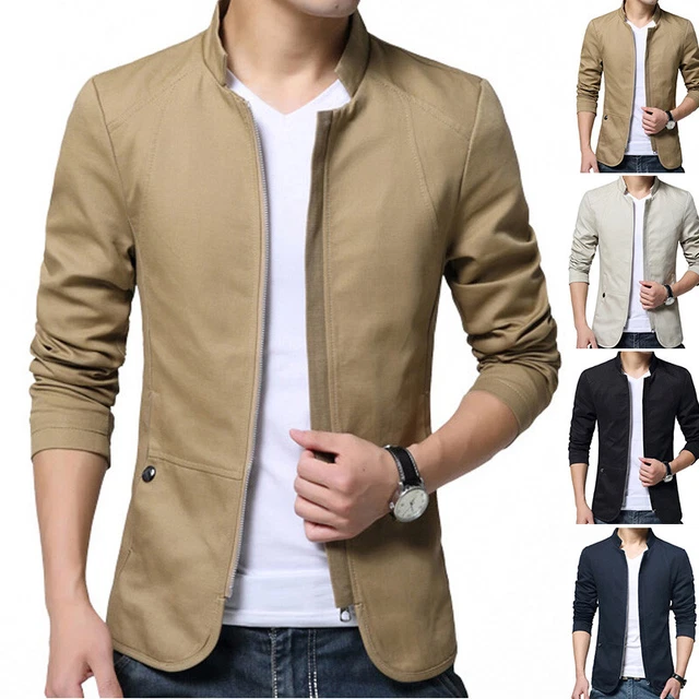 ELEGANTE HOMBRE INFORMAL Ajustado un botón Traje chaqueta americana Suéter  EUR 26,98 - PicClick ES