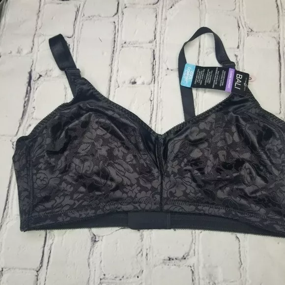 Bali black classic support cool comfort wire free bra new 40D