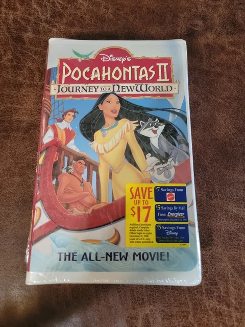 Disney's Pocahontas 2 II Journey to a New World (VHS) Clamshell NEW AND SEALED