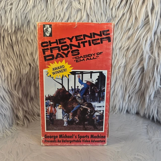 Frontier Menu CHEYENNE FRONTIER DAYS VHS Rodeo George Michael's Sports Machine Award ...
