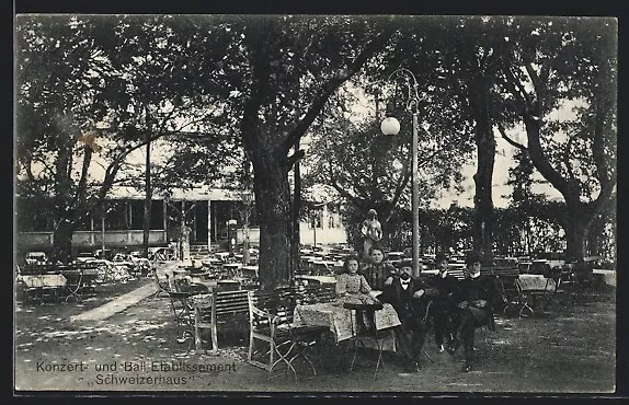 Bremen, Gasthaus Schweizerhaus, Ansichtskarte 1908