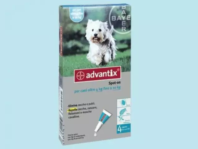 ADVANTIX SPOT ON BAYER CANI DA 40 A 10Kg PREVENZIONE PULCI ZECCHE ZANZARE