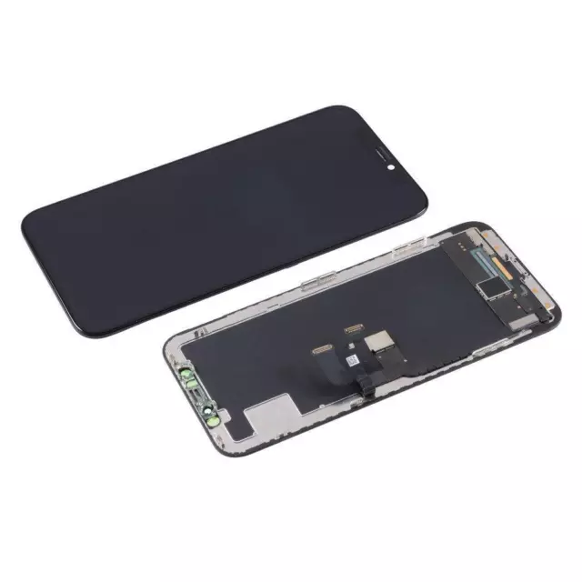 Pour Iphone X/10 Noir Ecran Lcd Oled Retina Vitre Tactile Assemblé Sur Chassis