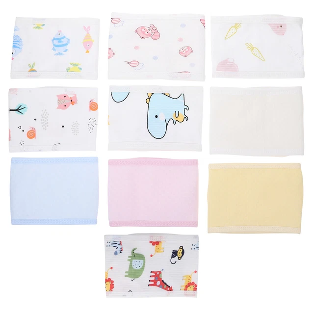 10 PCS INFANT Umbilical Cord Newborn Belly Wrap Hernia Belt Baby Button