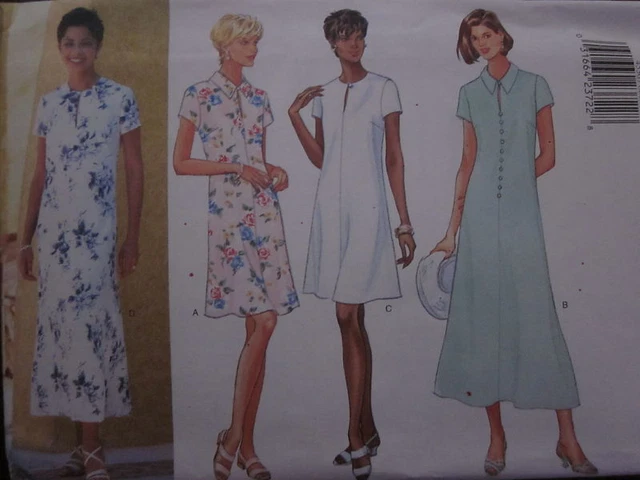 Vintage Butterick SEWING Pattern 4530 Misses EZ A-Line Dress 6-22 FF