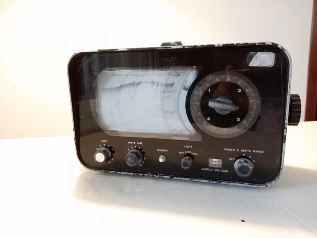 Ecoscandaglio Pioneer Marine Scope Vintage Con Trasduttore - Usato Funzionante