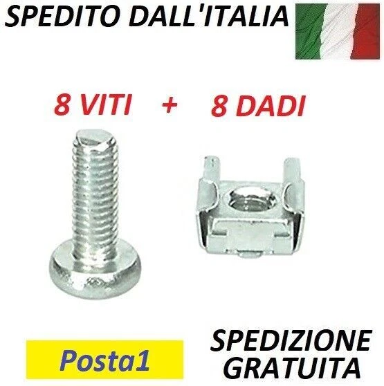 19 "di Dati Di Rete Rack Di Montaggio Bulloni M6 Gabbia Dadi Viti Rondelle - Foto 6