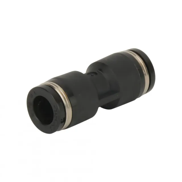 Union Straight Pneumatic Push-in Fitting Tube to Tube 4mm, 6mm, 8mm, 10mm & 12m