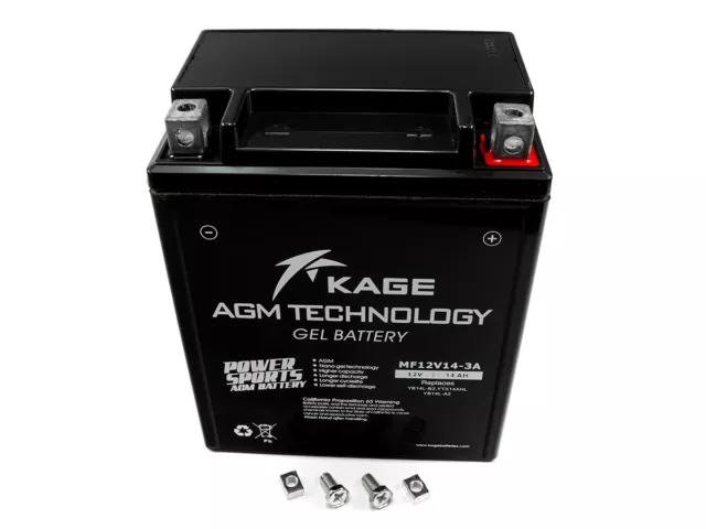 Batterie Gel KAGE YB14L-A2 YB14L-B2 pour Aprilia Cagiva Ducati Honda Etc