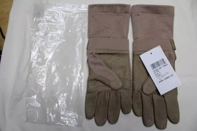US Military USMC ANSELL HAWKEYE FROG COMBAT Flame Resistant GLOVES Size Medium M