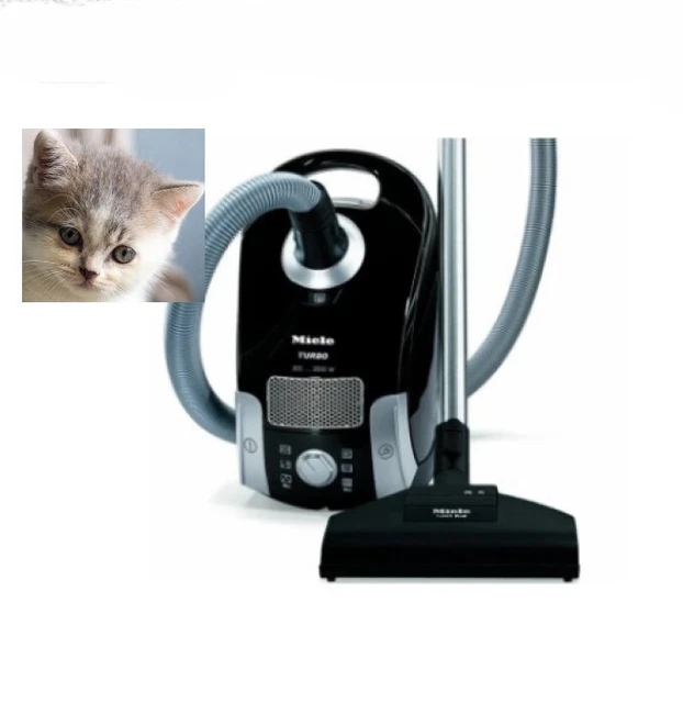 MIELE COMPACT C1 Turbo Team Vacuum Cleaner Great on Carpet, Bare Floors