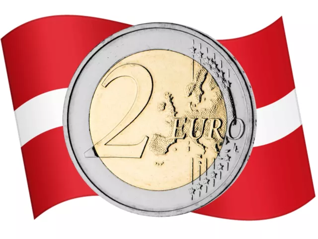 2 Euro Gedenkmünze Lettland bankfrisch alle Jahrgänge zur Auswahl