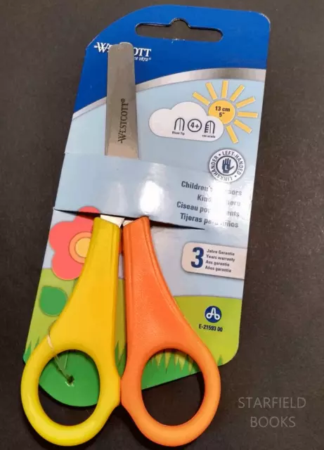 Left Handed Safety Scissors - Blunt Tip - Child Kid School Hand Westcott