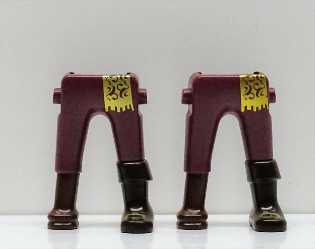 2 X JAMBES Pantalon Noir Chaussures Gris Playmobil À Fin