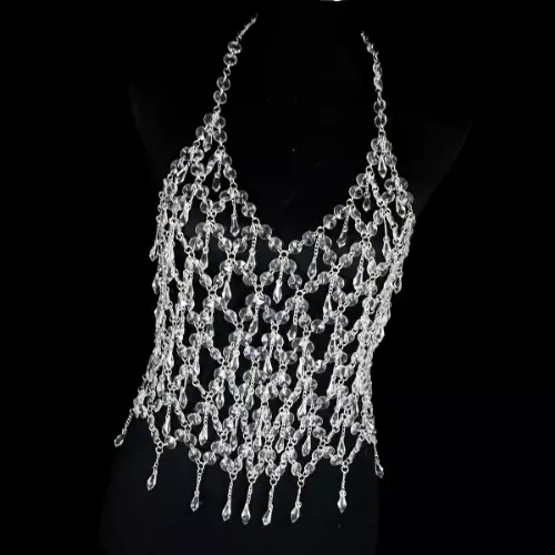 FLOWER TASSEL SKIRT Fringe Rhinestone Beach Sexy Multi Layer Body Chain  Jewelry $55.77 - PicClick