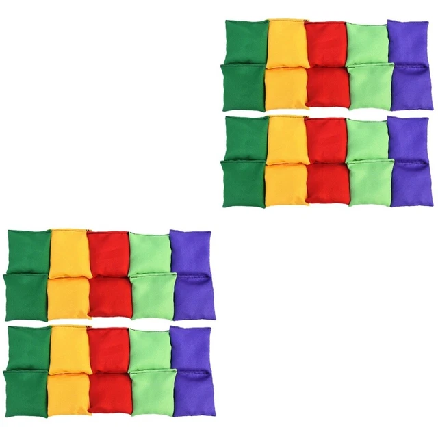 40 piezas Bolsas Pequeñas de Frijoles Al aire libre Juego de Lanzamiento Beanbag Niños Lanzamiento Accesorios de Juego