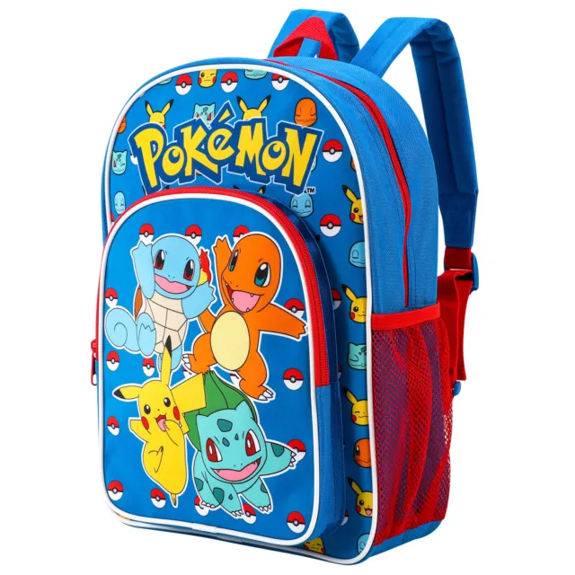 Pokemon Kids Childrens Premium Backpack School Rucksack Travel Bag Boys Girls