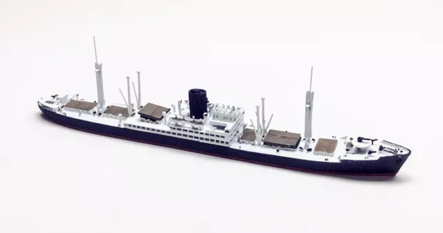 Crucero auxiliar alemán Neptuno 1025 Kormoran 1941 modelo a escala 1/1250 barco