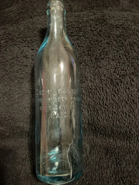 Antique GREAT RADIUM SPRING WATER CO. Bottles, PITTSFIELD, MASS