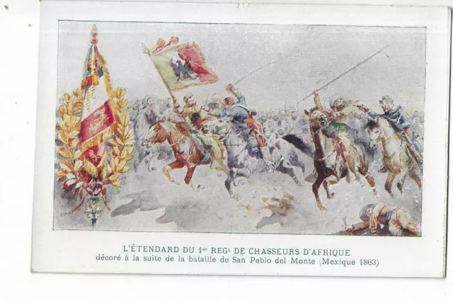 Illustration Militaire  Etendard Du 1Er Regiment De Chasseurs D Afrique