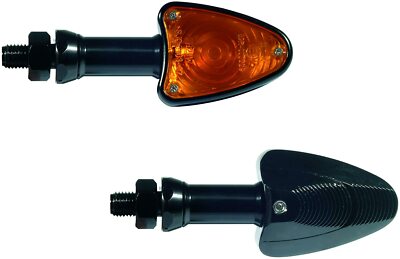 CatEye FRECCE MINI CAT EYE MOTO CUSTOM CAFE RACER LENTE FUME OMOLOGATE INDICATORS 