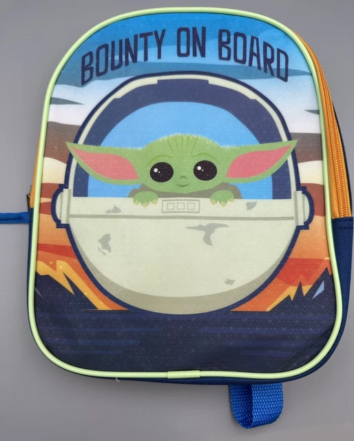 BIOWORLD STAR WARS Mandalorian Grogu Baby Yoda Mini Backpack BOUNTY ON