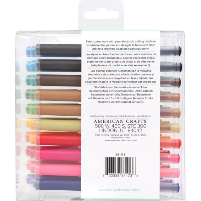 We R Memory Keepers Fabric Quill Permanent Pens 30/Pkg Assorted Colors 2