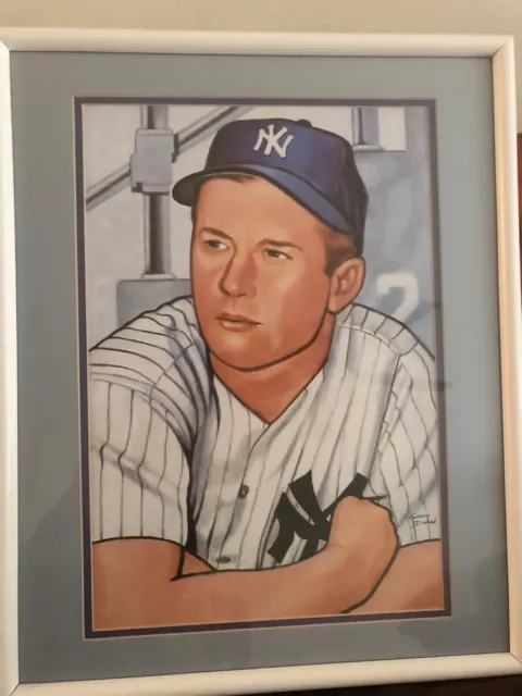 Mickey Mantle 1952 Bowman Card Print