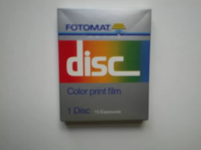 (De colección) Película impresa en color disco fotomat 1 disco (nuevo sin abrir) 1986 80504