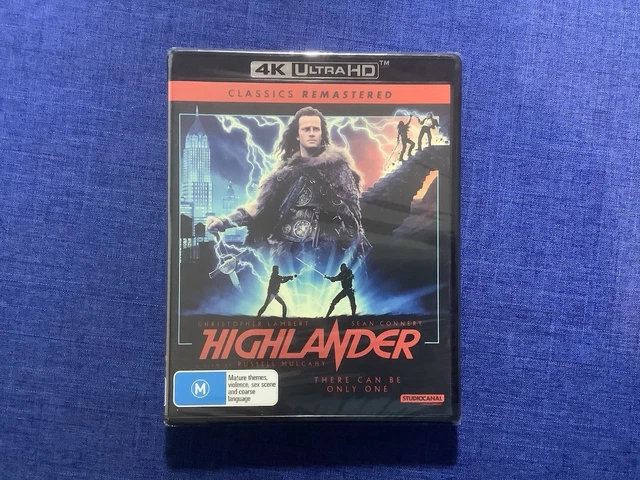 Highlander Props HIGHLANDER | UHD : Classics Remastered (Blu-ray, 1986) New Sealed Aus ...