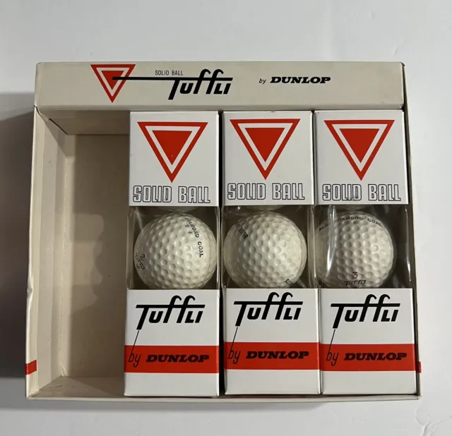 2 WRAPPED DUNLOP 65 GOLF BALLS VERY NICE CONDITION IN A DUNLOP 65