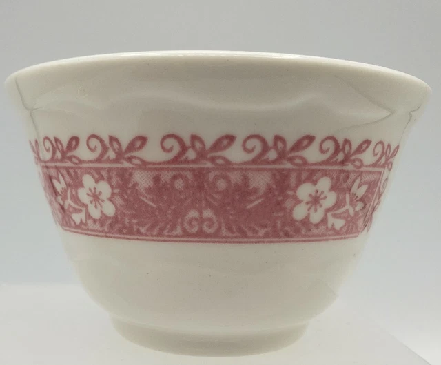 Syracuse China Red Strawberry Hill Custard/Soup Cup/Fruit Bowls Restaurant Ware