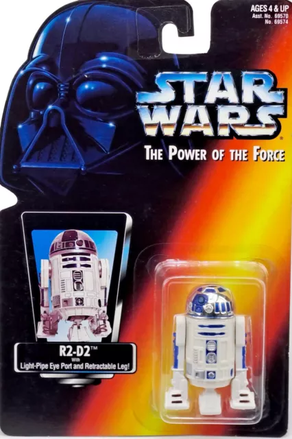 R2-D2 Astromech Droid Us Red Card Star Wars Power Of The Force Collection Hasbro