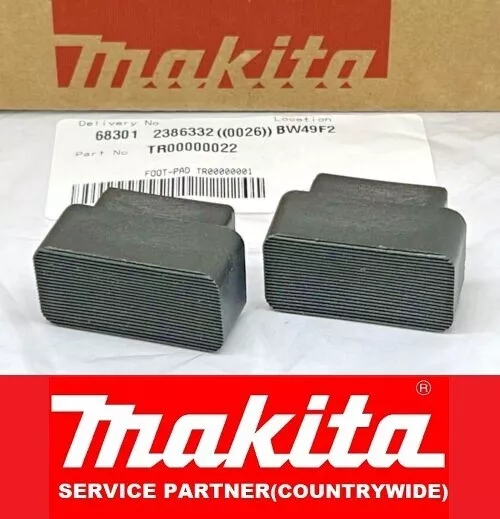 2x Genuine Makita Foot-Pad for TR00000001 MakPac Trolley - TR00000022