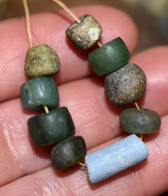 Ancient Glass Excavated Djenne Dig Beads Mali African Trade Circa 1000 Years Old