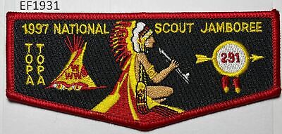 Boy Scout OA 291 Topa Topa Lodge Flap 1997 NOAC