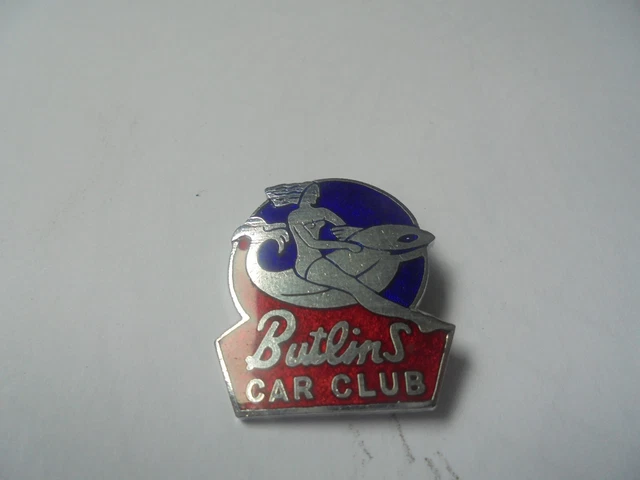 OLD BUTLINS CAR Club Lapel Enamel Badge £12.50 - PicClick UK