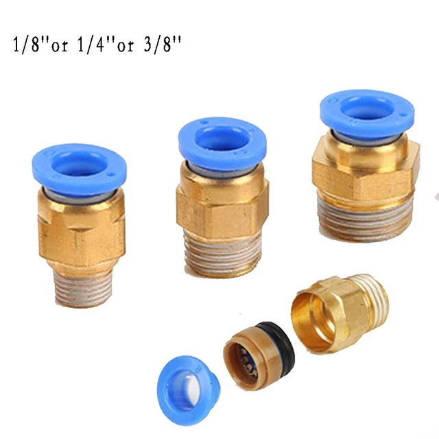 10PCS 1/8 " 1/4 3/8 " Air Connecteur Tube 8 10 12mm Manteaux Pneu Changeur À
