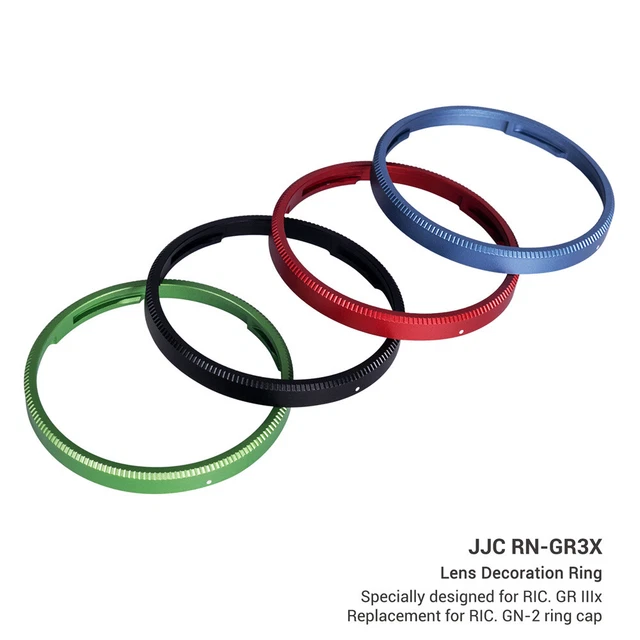 JJC Lens Decoration Protect Ring Cap for Ricoh GR IIIX GRIIIX GR3X GR 3X as GN-2