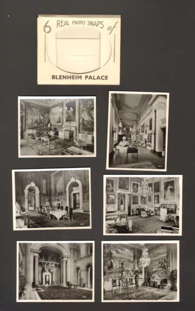 Undated Travel Souvenir Miniature Photographs of Blenheim Palace England UK