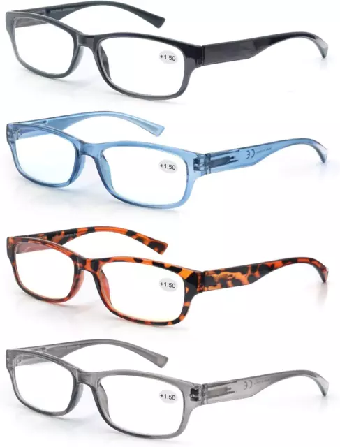 MODFANS LOT DE 4 Lunettes De Lecture 1.75 Lunettes De Vue Hommes Femmes Ultra Le EUR 12 99 PicClick FR