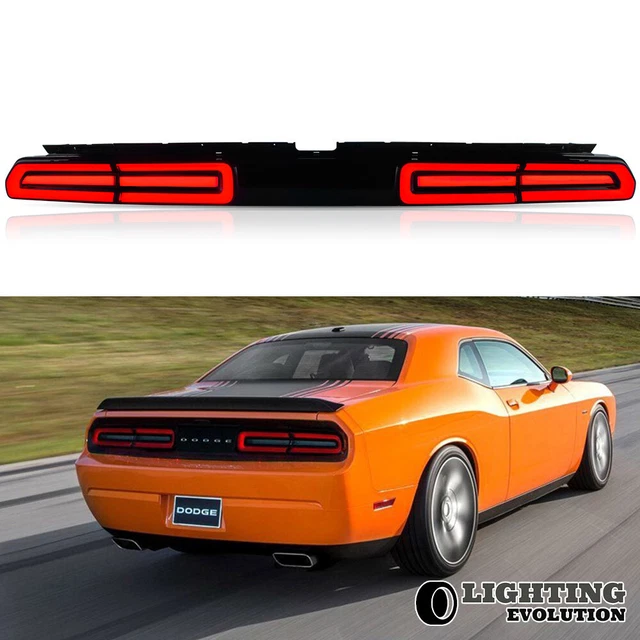 VLAND FULL LED Tail Lights For Dodge Challenger 20082014 Red Lens Red