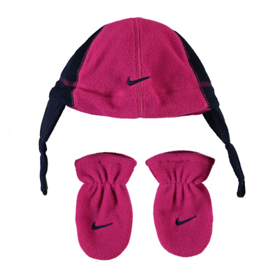 Nike Ensemble Bonnet Gants Moufles Bebe Rose Et Bleu Taille 12 24 Mois Eur 18 99 Picclick Fr