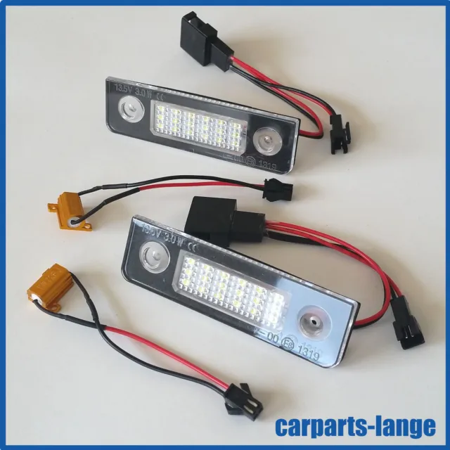 TOP LED Set Kennzeichenbeleuchtung für SKODA Octavia 1Z3 1Z5 + Roomster 5J